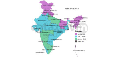 Banner of State/UT-wise Number of Recognised Colleges – 2012-2013