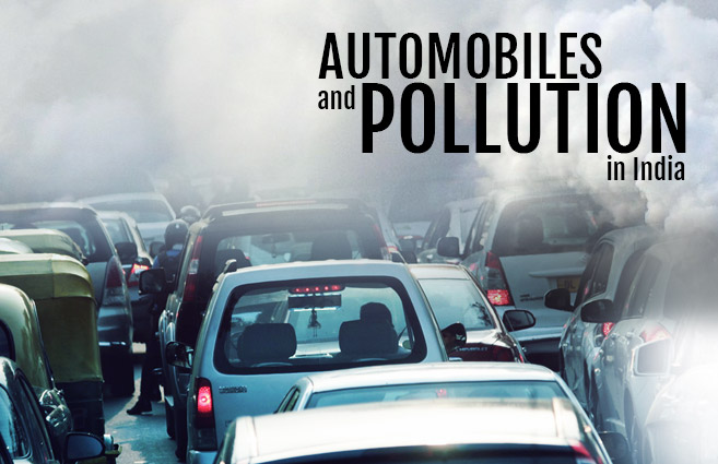 Banner of Automobiles and  Pollution in India