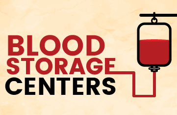 Banner of Blood Storage Centers in Tamil Nadu