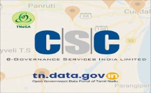 Banner of Mobile App on “Common Service Centers(CSCs) in Tamil Nadu” released on Google Play Store