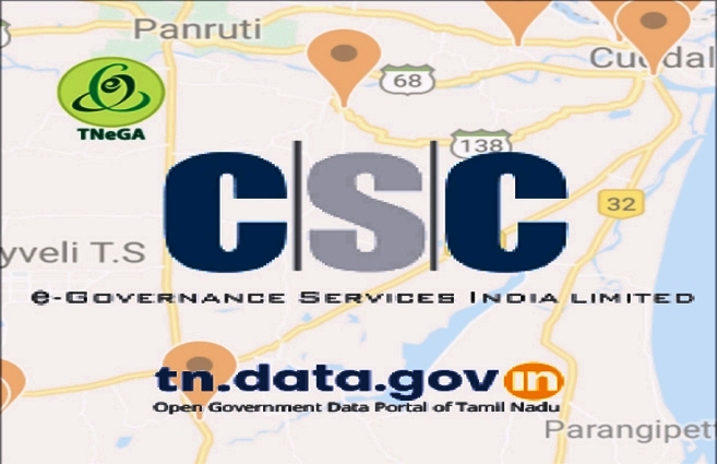 Banner of Common Service Centres (CSC) in Tamil Nadu State