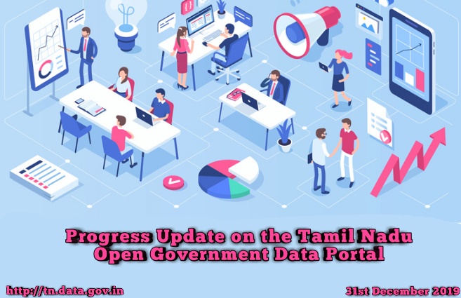 Banner of Progress Update of Tamil Nadu Open Government Data Portal as on 31.12.2019