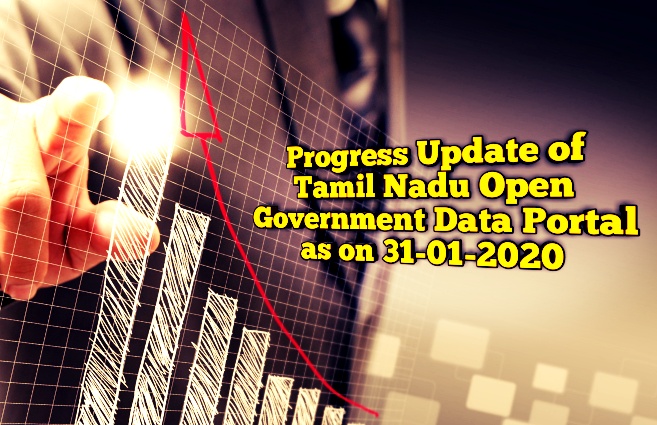 Banner of Progress Update of Tamil Nadu Open Government Data Portal as on 31-01-2020
