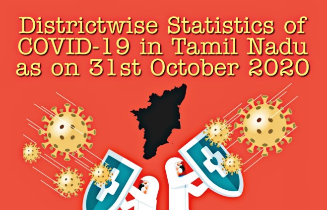 Banner of District-wise Statistics of COVID 19 in Tamil Nadu as on 31st October 2020