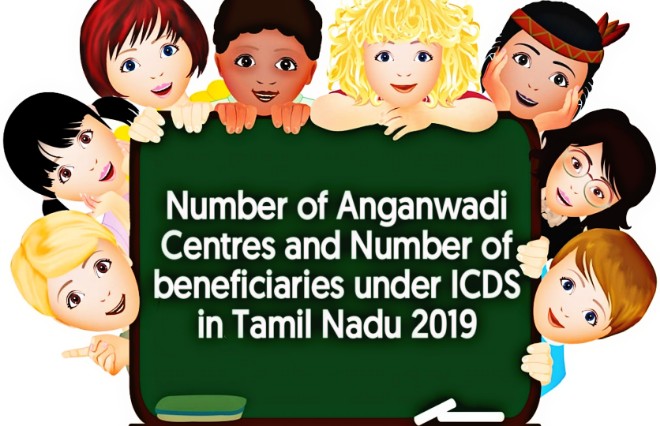 Banner of Number of Anganwadi Centres and Number of Beneficiaries under ICDS in Tamil Nadu as per SHB 2019