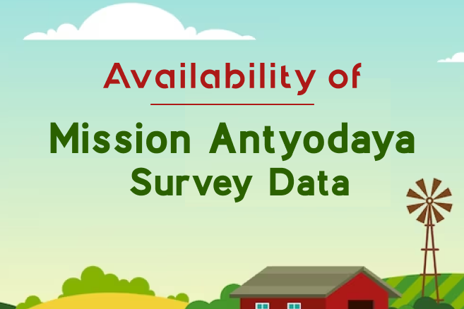 Banner of Availability of Mission Antyodaya Survey Data on OGD platform