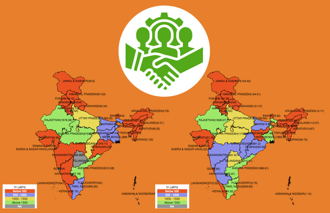 Banner of State/UT-wise Cumulative Persondays Generated under the Mahatma Gandhi National Rural Employment Guarantee Scheme from 2007-08 to 2017-18