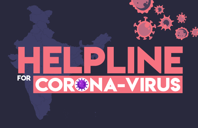 Banner of Helpline number for Coronavirus