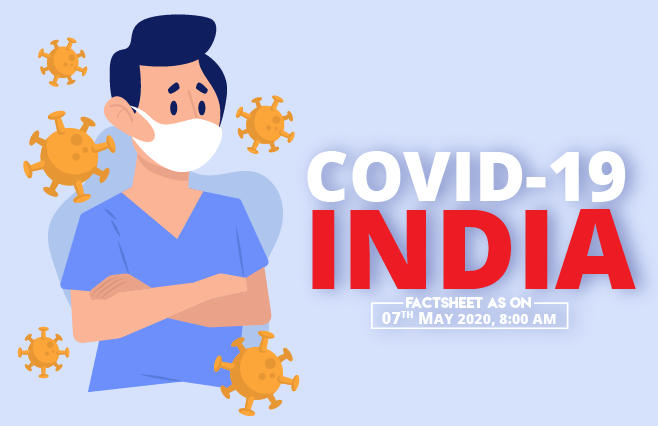 Banner of COVID-19 India Factsheet As on 07th May 2020, 8:00 AM