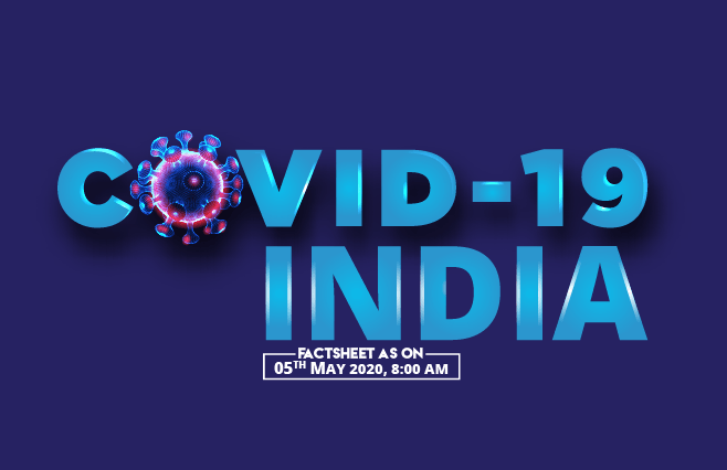 Banner of COVID-19 India Factsheet As on 05th May 2020, 8:00 AM