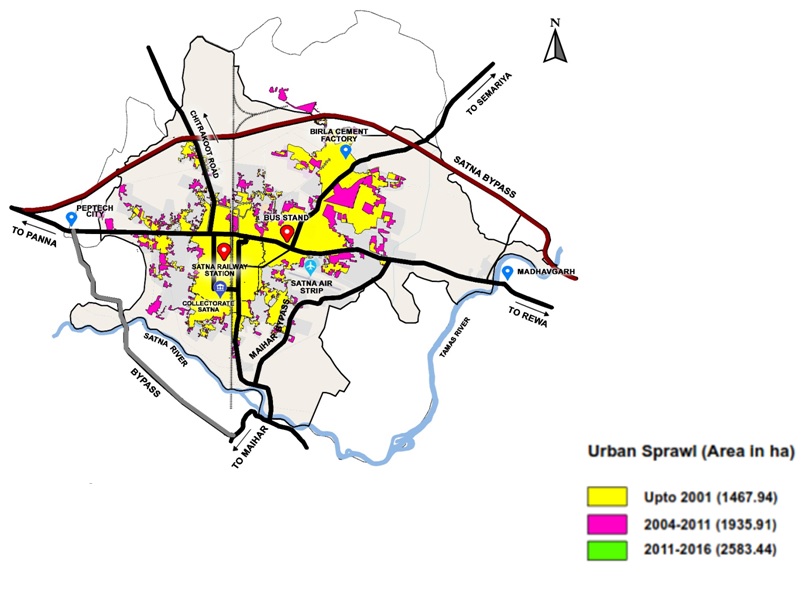 Banner of Satna: Analysis of urban sprawl for better planning
