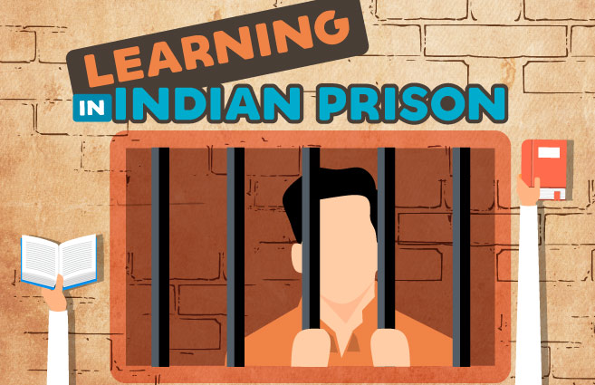 Banner of Learning In Indian Prison