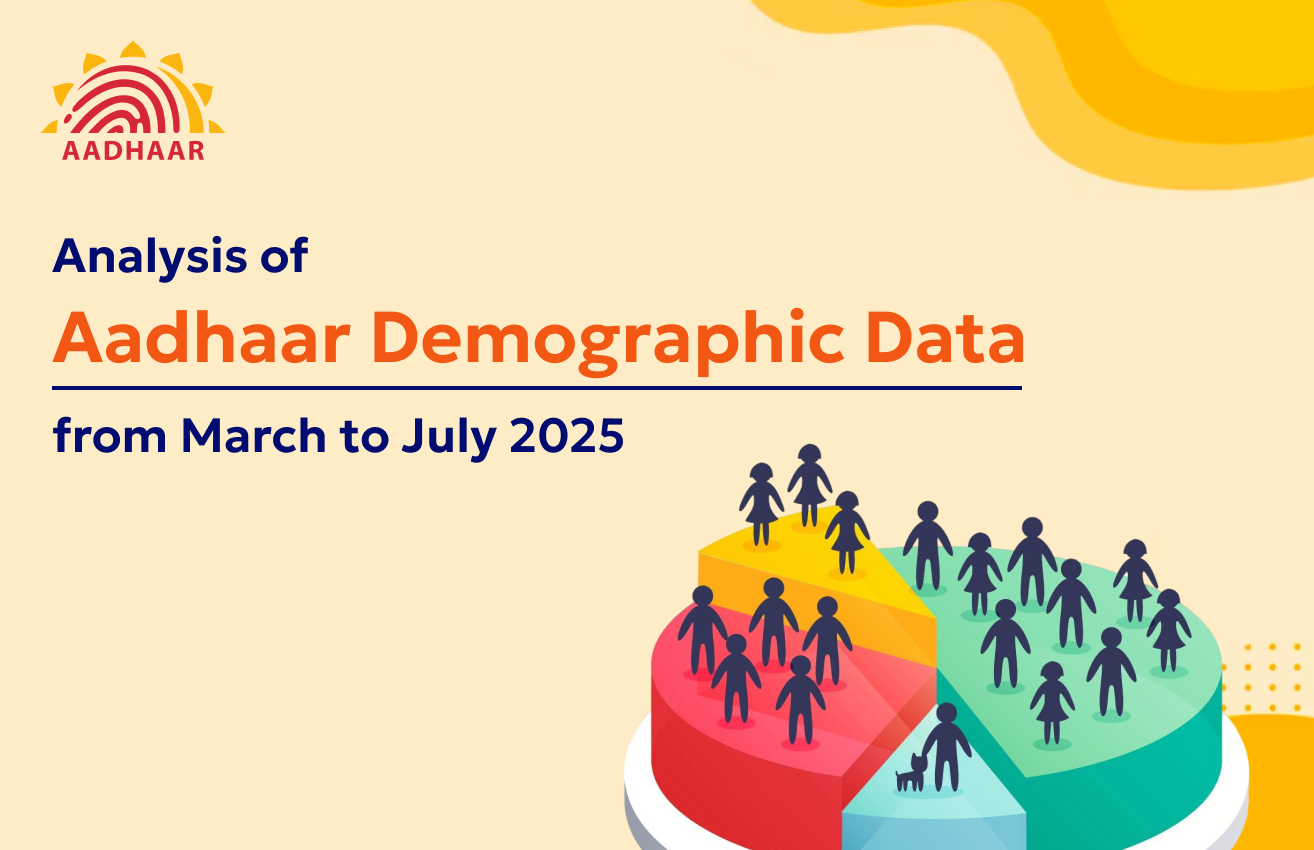 Banner of Analysis of Aadhaar Demographic Data from March to July 2025